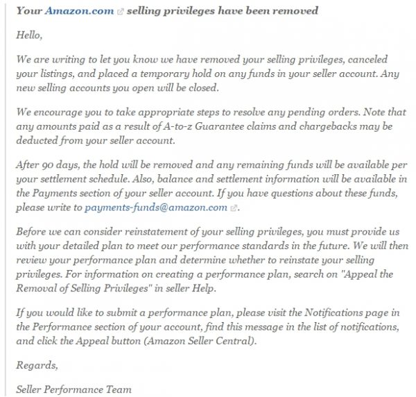 amazon seller account why amazon may ban block suspend amazon seller 2019