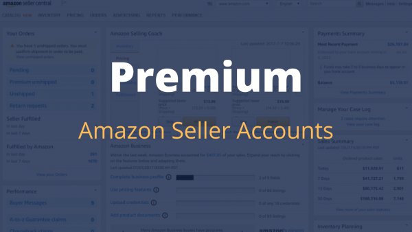 premium amazon seller account updates 2020